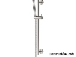 X STYLE INOX - Stainless steel shower wallbar with hand shower _ Remer Rubinetterie