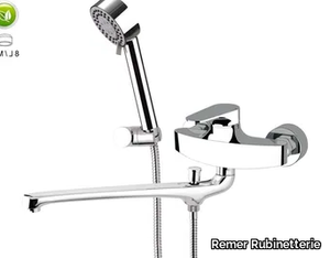 CLASS LINE ECO - Wall-mounted bathtub mixer with hand shower _ Remer Rubinetterie