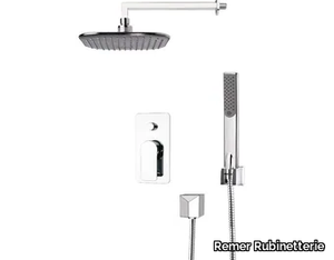 INFINITY - Shower mixer with diverter with hand shower with overhead shower _ Remer Rubinetterie