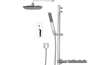 INFINITY - Shower wallbar with diverter with hand shower with hose _ Remer Rubinetterie