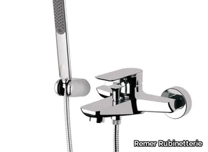 INFINITY - Single handle bathtub mixer with hand shower _ Remer Rubinetterie