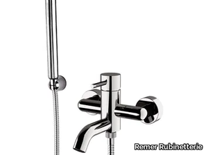 X STYLE - External single handle bathtub mixer with hand shower _ Remer Rubinetterie