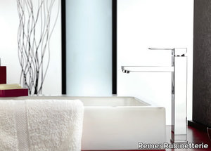 QUBIKA - Washbasin mixer without waste _ Remer Rubinetterie