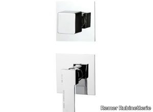 QUBIKA - Chrome-plated single handle shower mixer with diverter _ Remer Rubinetterie