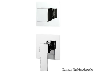 QUBIKA - Chrome-plated single handle shower mixer with diverter _ Remer Rubinetterie