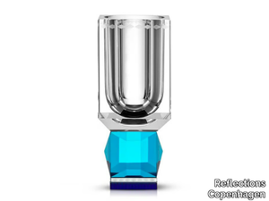 OHIO CLEAR/AZURE/COBALT - Crystal vase _ Reflections Copenhagen