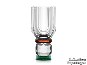 UTAH CLEAR/BROWN/GREEN - Crystal vase _ Reflections Copenhagen
