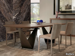 PRISMA - Rectangular wooden dining table _ Reflex