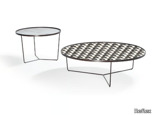 ZENO - Round glass coffee table _ Reflex