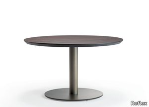 RONDÒ - Round table with metal base _ Reflex