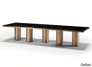 SIGNORE DEGLI ANELLI - Rectangular wooden dining table _ Reflex