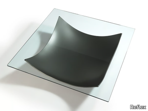 VELA - Square glass coffee table _ Reflex