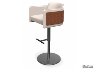 AMET - Upholstered stool height-adjustable with back _ Reflex