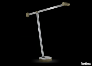 ARCHIMEDE - LED adjustable tempered glass floor lamp _ Reflex