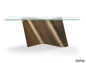 ESSE - Rectangular glass console table _ Reflex