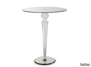 GRAN CANAL - Glass high table _ Reflex