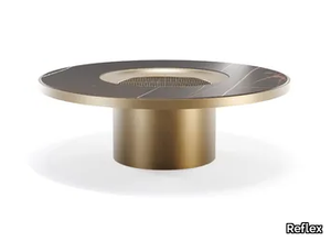 TAU 40 STEEL THERASIA - Round Legnoreflex® coffee table _ Reflex