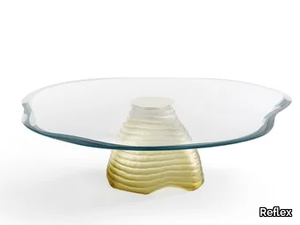 MURANO 40 - Coffee table with Murano glass base and glass top _ Reflex