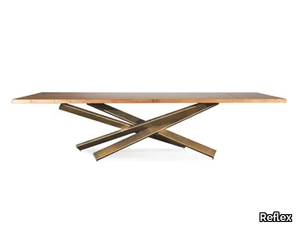 MIKADO 72 - Rectangular wooden dining table _ Reflex