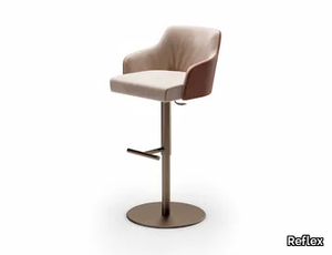 COMFORT - Stool height-adjustable with back _ Reflex