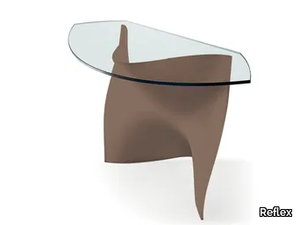 GAUDÌ - Demilune glass console table _ Reflex