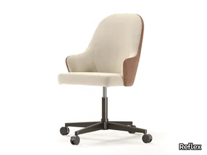 LUDWIG - Height-adjustable fabric office chair with castors _ Reflex