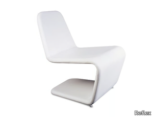 JAZZ - Cantilever leather easy chair _ Reflex