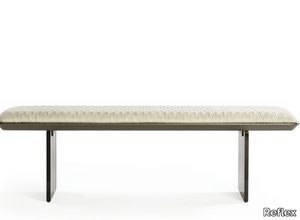 MONOLITE - Upholstered leather bench _ Reflex