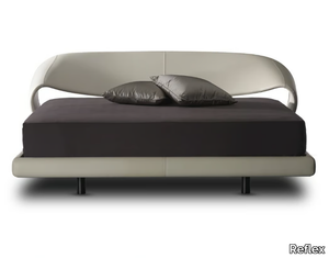 NUVOLA - Leather double bed _ Reflex