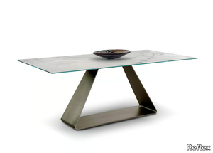 OH - Rectangular Marble glass dining table _ Reflex