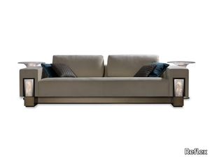 PALAZZO DUCALE - 3 seater leather sofa with light _ Reflex