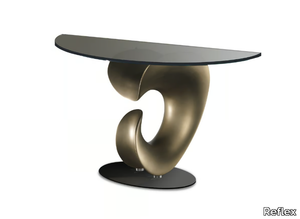 PARENTESIS - Demilune glass console table _ Reflex