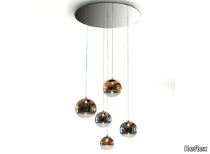 BULLES XL - LED Borosilicate glass pendant lamp _ Reflex