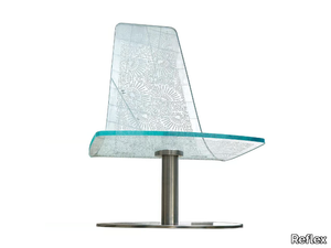 REGLAX - Swivel glass chair _ Reflex