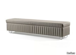 SAN MARCO - Upholstered storage leather bench _ Reflex