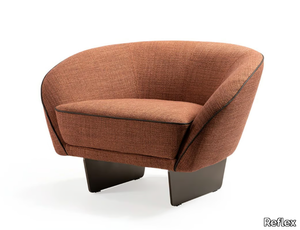 SEGNO - Fabric armchair with armrests _ Reflex