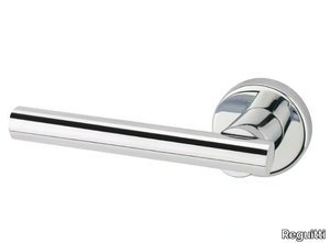 ASTRA - Brass door handle on rose _ Reguitti