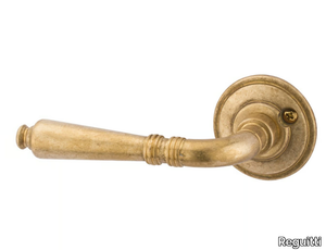 GINEVRA - Brass door handle on rose _ Reguitti