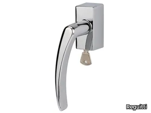 APRI - Brass window handle with lock on rose _ Reguitti