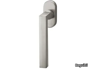 LASER - DK brass window handle on rose _ Reguitti