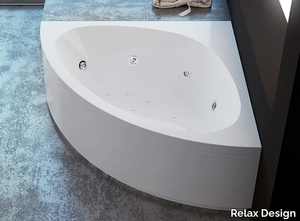 ALESSIA - Hydromassage corner acrylic bathtub _ Relax Design