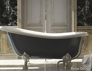 CASSIOPEA BIO - Freestanding oval composite material bathtub _ Relax Design