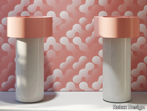 DUO - Freestanding Luxolid® washbasin with towel rail _ Relax Design
