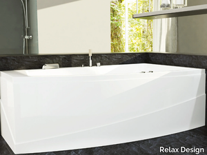 GRETA - Hydromassage asymmetric acrylic bathtub _ Relax Design