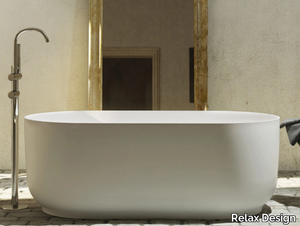 HORIZON TUB - Freestanding oval Luxolid® bathtub _ Relax Design