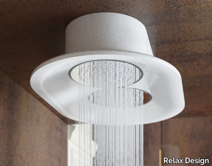 SHELL RAIN - Ceiling mounted round Luxolid® overhead shower _ Relax Design