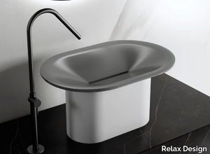 SHELL - Countertop single Luxolid® washbasin _ Relax Design