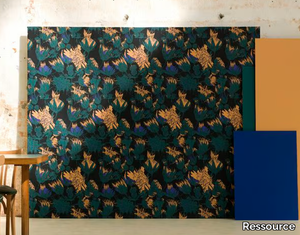 PLISSENLIT - Wallpaper with floral pattern _ Ressource