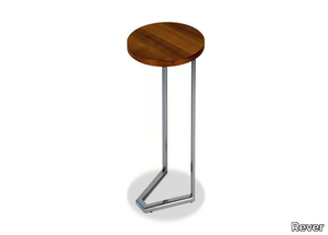 WAVE - Wooden and steel garden side table _ Rever