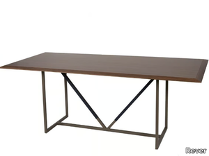 AIRE - Wooden and aluminium garden table _ Rever